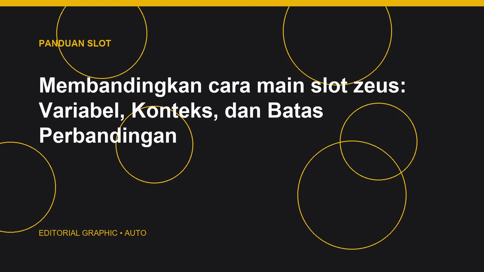 Membandingkan cara main slot zeus: Variabel, Konteks, dan Batas Perbandingan